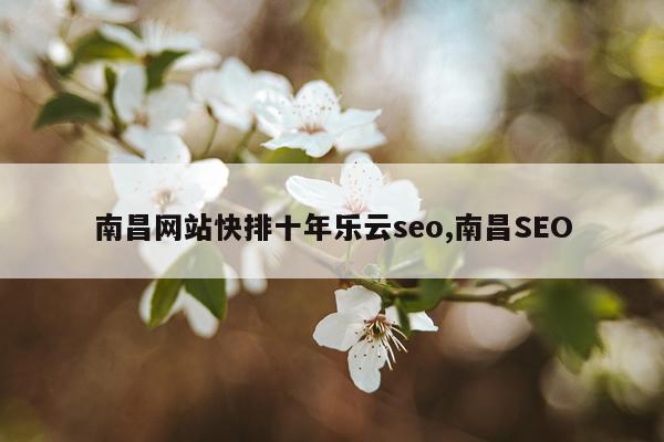 南昌网站快排十年乐云seo,南昌SEO