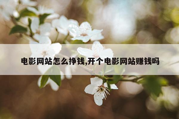 电影网站怎么挣钱,开个电影网站赚钱吗