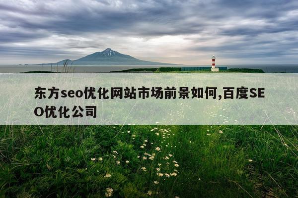 东方seo优化网站市场前景如何,百度SEO优化公司