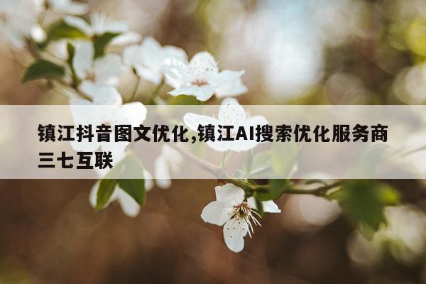 镇江抖音图文优化,镇江AI搜索优化服务商三七互联