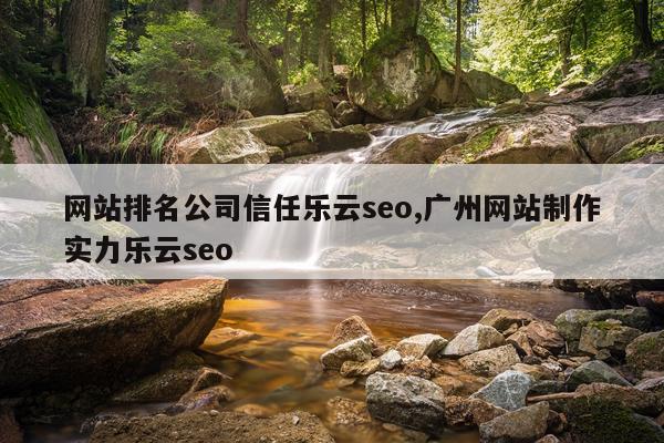 网站排名公司信任乐云seo,广州网站制作实力乐云seo