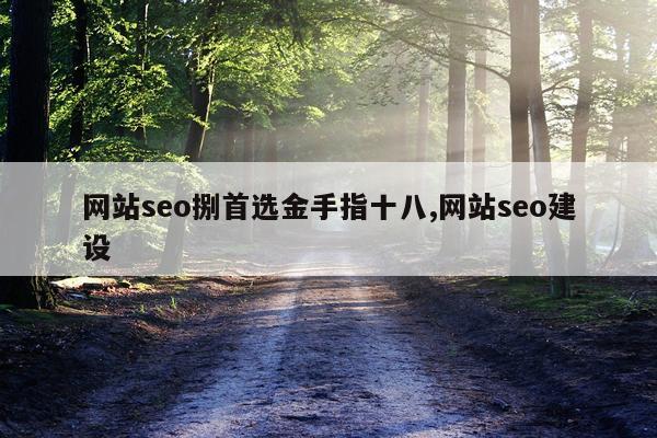 网站seo捌首选金手指十八,网站seo建设