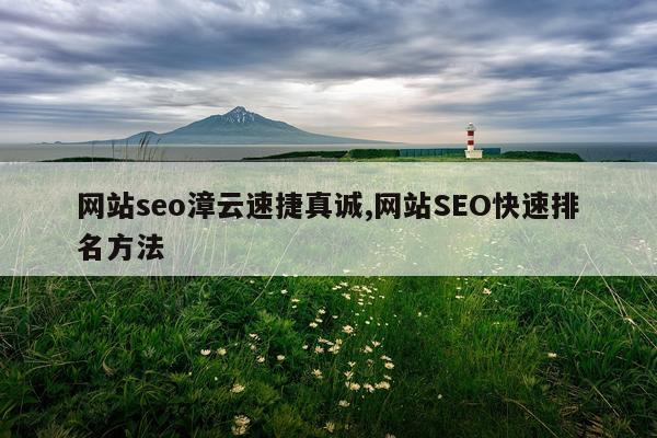 网站seo漳云速捷真诚,网站SEO快速排名方法