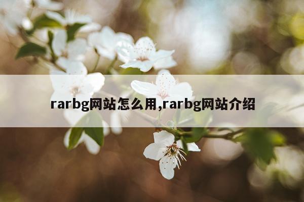 rarbg网站怎么用,rarbg网站介绍