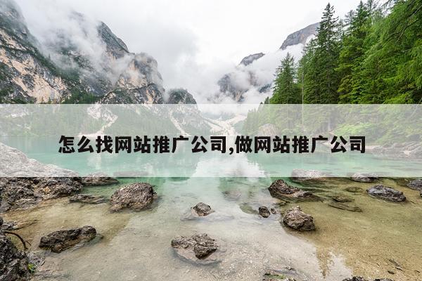怎么找网站推广公司,做网站推广公司