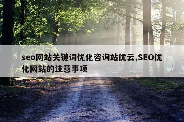 seo网站关键词优化咨询站优云,SEO优化网站的注意事项