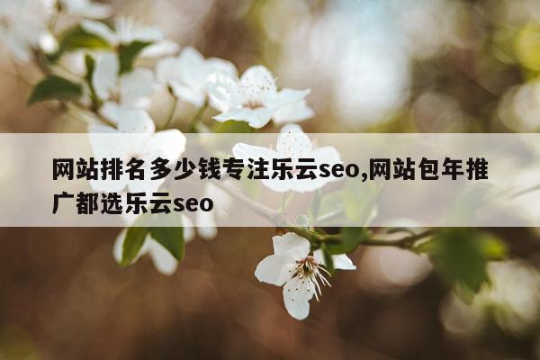 网站排名多少钱专注乐云seo,网站包年推广都选乐云seo