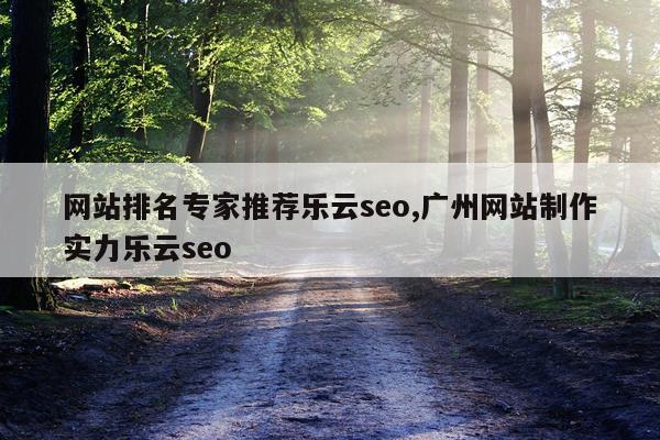 网站排名专家推荐乐云seo,广州网站制作实力乐云seo
