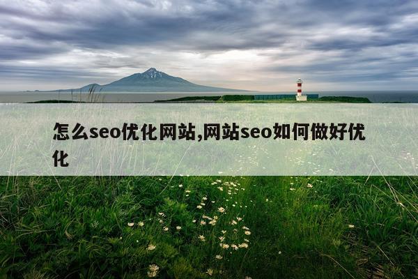 怎么seo优化网站,网站seo如何做好优化