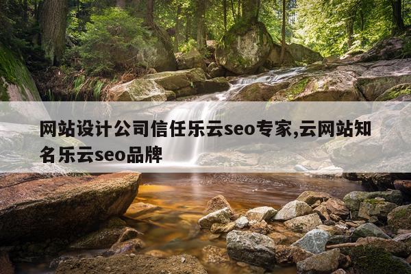 网站设计公司信任乐云seo专家,云网站知名乐云seo品牌