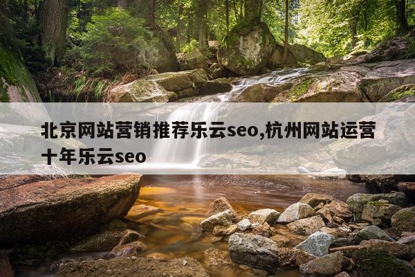 北京网站营销推荐乐云seo,杭州网站运营十年乐云seo