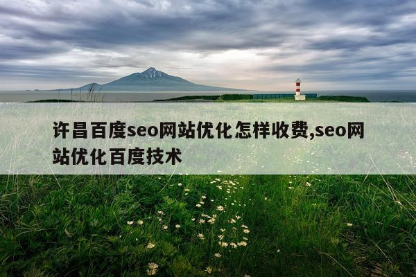 许昌百度seo网站优化怎样收费,seo网站优化百度技术