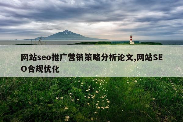 网站seo推广营销策略分析论文,网站SEO合规优化