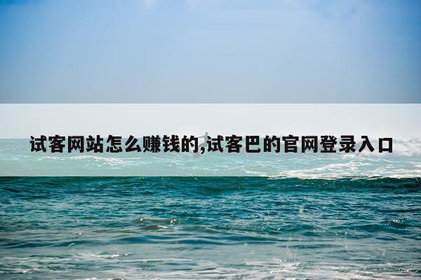 试客网站怎么赚钱的,试客巴的官网登录入口