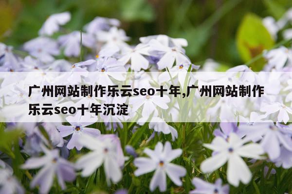 广州网站制作乐云seo十年,广州网站制作乐云seo十年沉淀