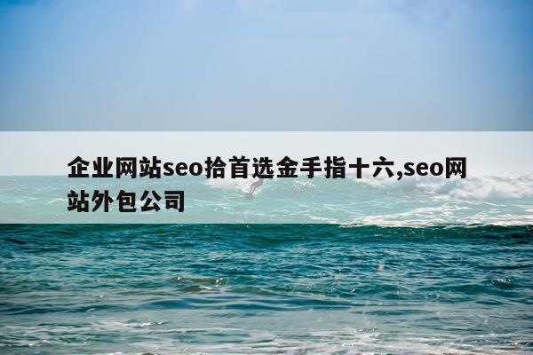 企业网站seo拾首选金手指十六,seo网站外包公司