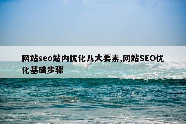 网站seo站内优化八大要素,网站SEO优化基础步骤