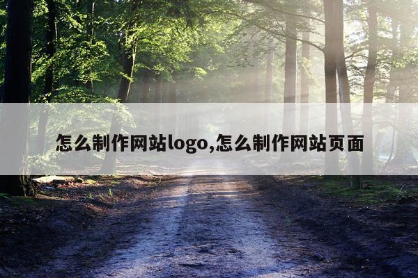 怎么制作网站logo,怎么制作网站页面