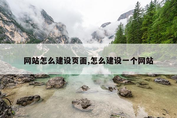 网站怎么建设页面,怎么建设一个网站
