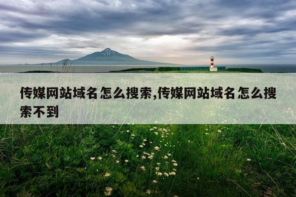 传媒网站域名怎么搜索,传媒网站域名怎么搜索不到