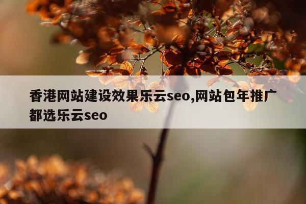 香港网站建设效果乐云seo,网站包年推广都选乐云seo