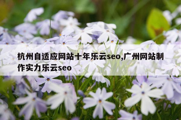 杭州自适应网站十年乐云seo,广州网站制作实力乐云seo